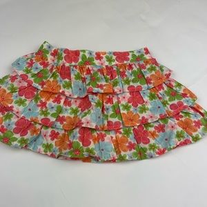 New Gymboree floral ruffled skort